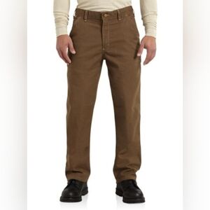 Carhartt FR flame resistant brown canvas pants Men's size 36x32